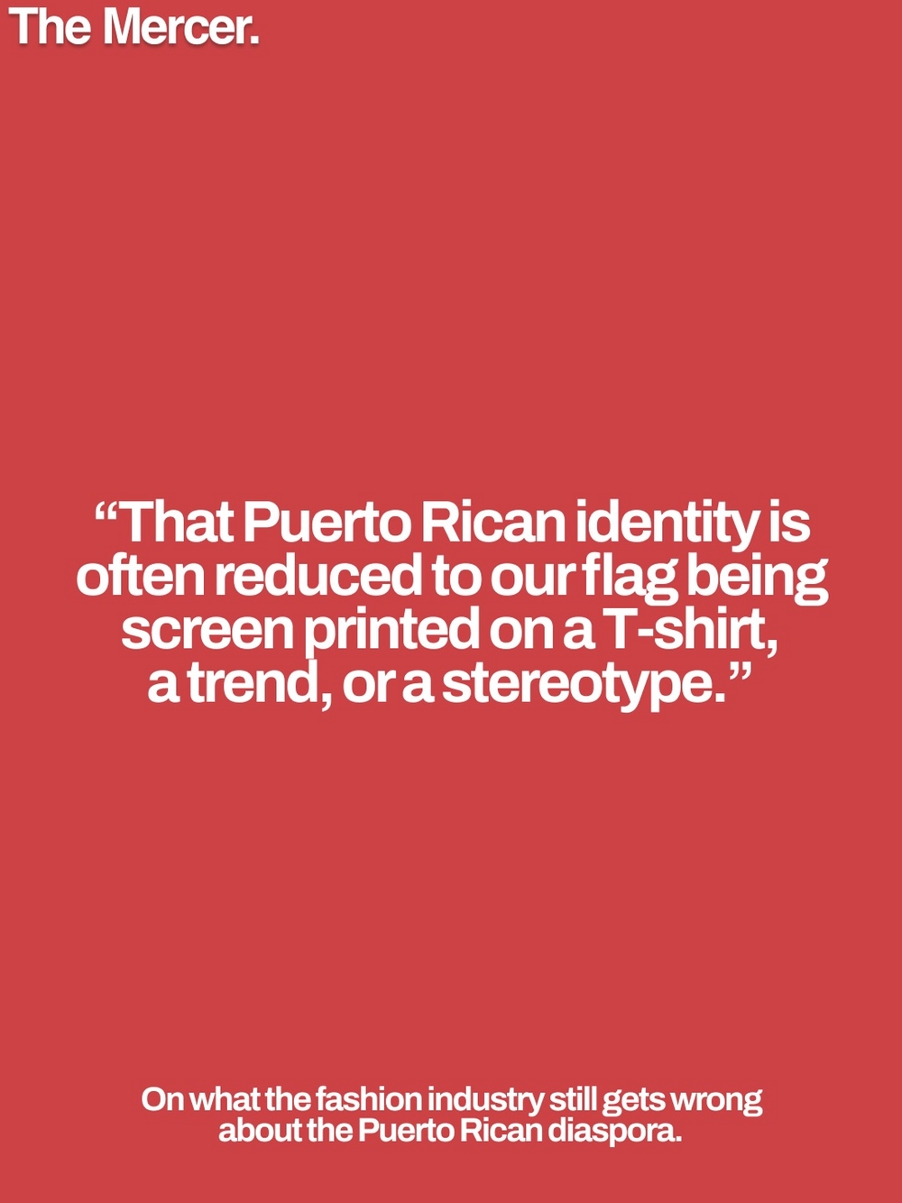 EDWIN REYES IS TELLING THE PUERTO RICAN STORY THAT FASHION NEVER TOLD